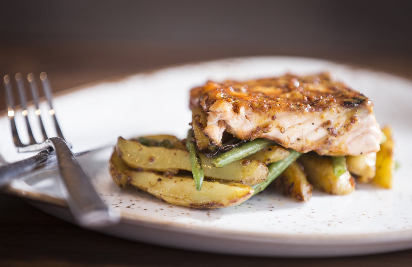 The salmon at Cedar + Stone, Urban Table.