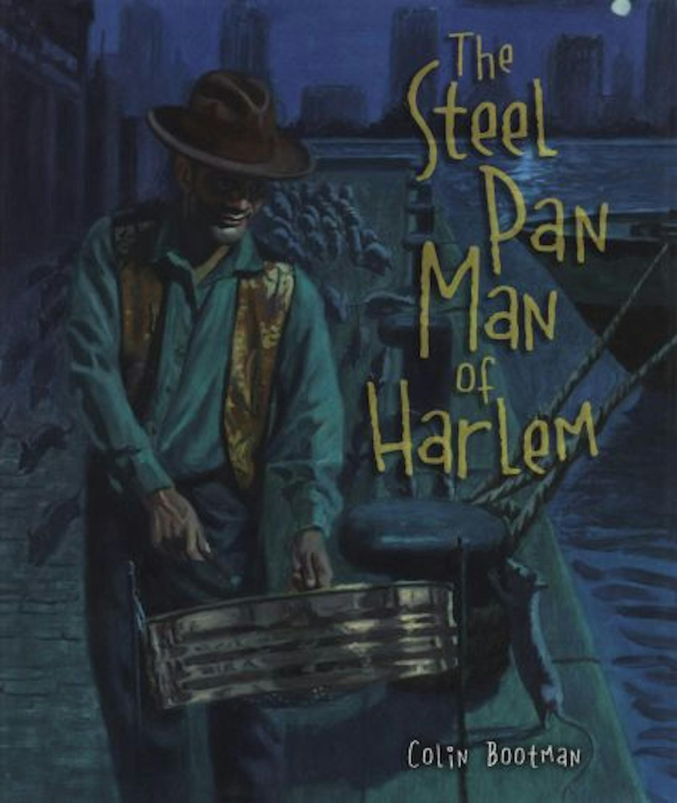 "the steel pan man of harlem" by Colin Bootman