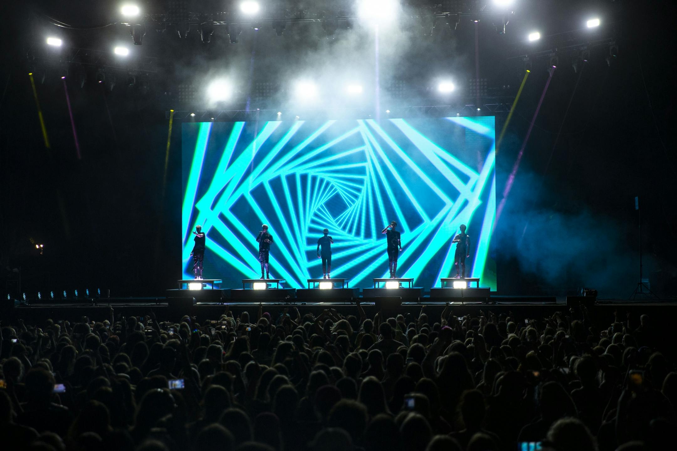 Why Don't We performed in front of thousands of screaming young fans at the Grandstand on Friday night. One of the band's members is from Minnesota and used to work at the State Fair.
