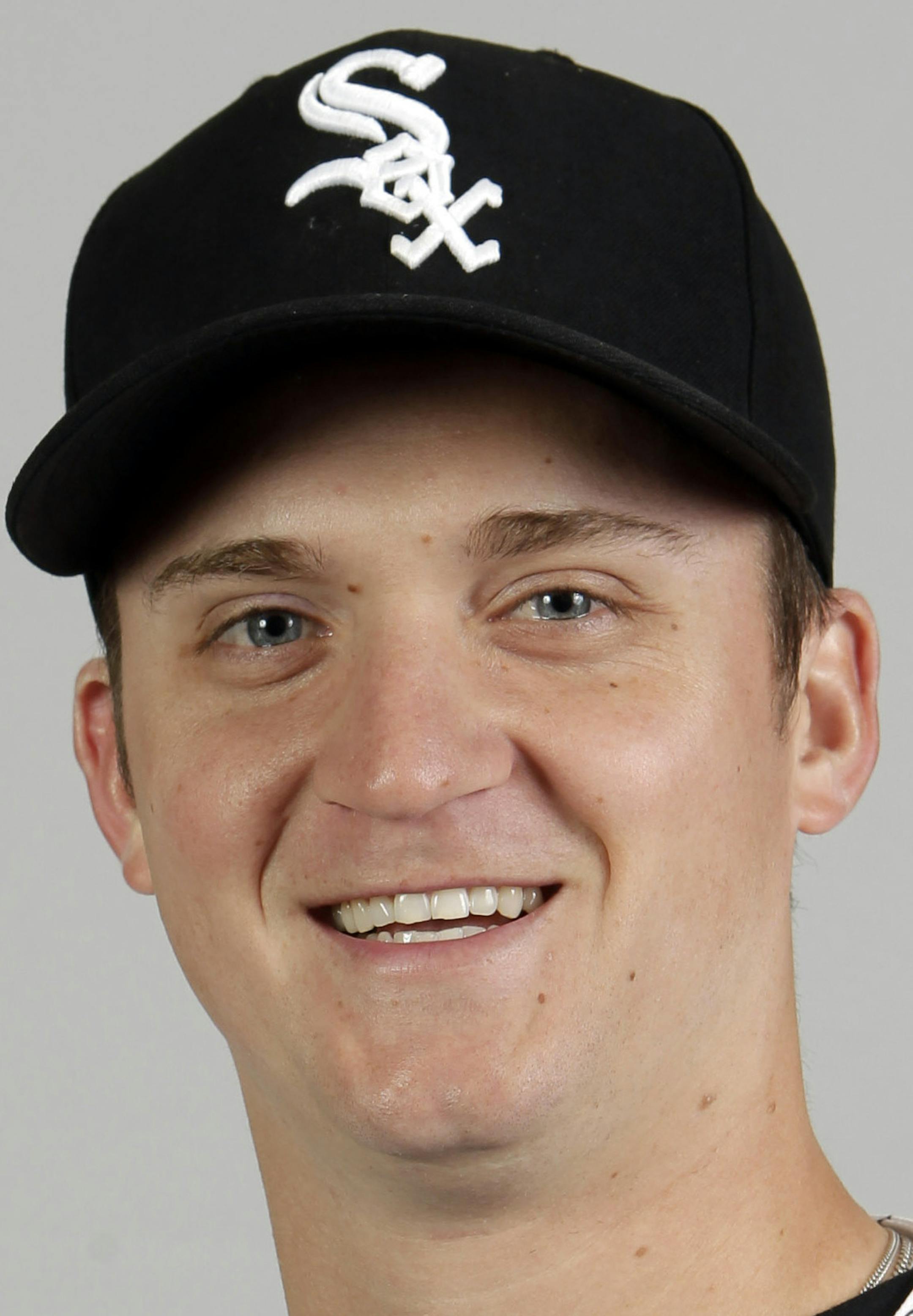 This is a 2012 photo of Jake Petricka of the Chicago White Sox baseball team. This image reflects the Chicago White Sox active roster as of March 3, 2012 when this image was taken. (AP Photo/Jae C. Hong) ORG XMIT: AZJH991