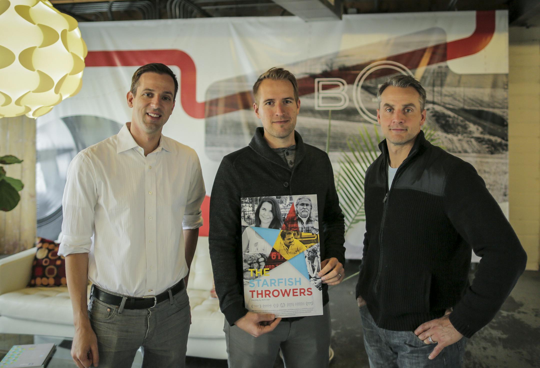 Bolster principals: Jon Thompson (left), Jesse Roesler, Jason Hammod