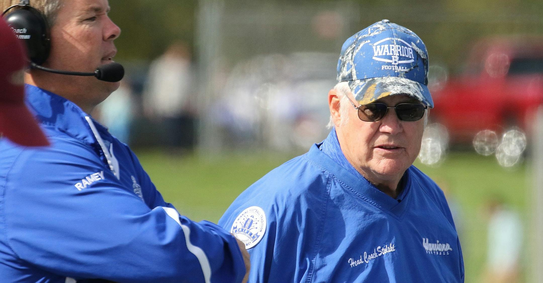 Brainerd football coach Ron Stolski