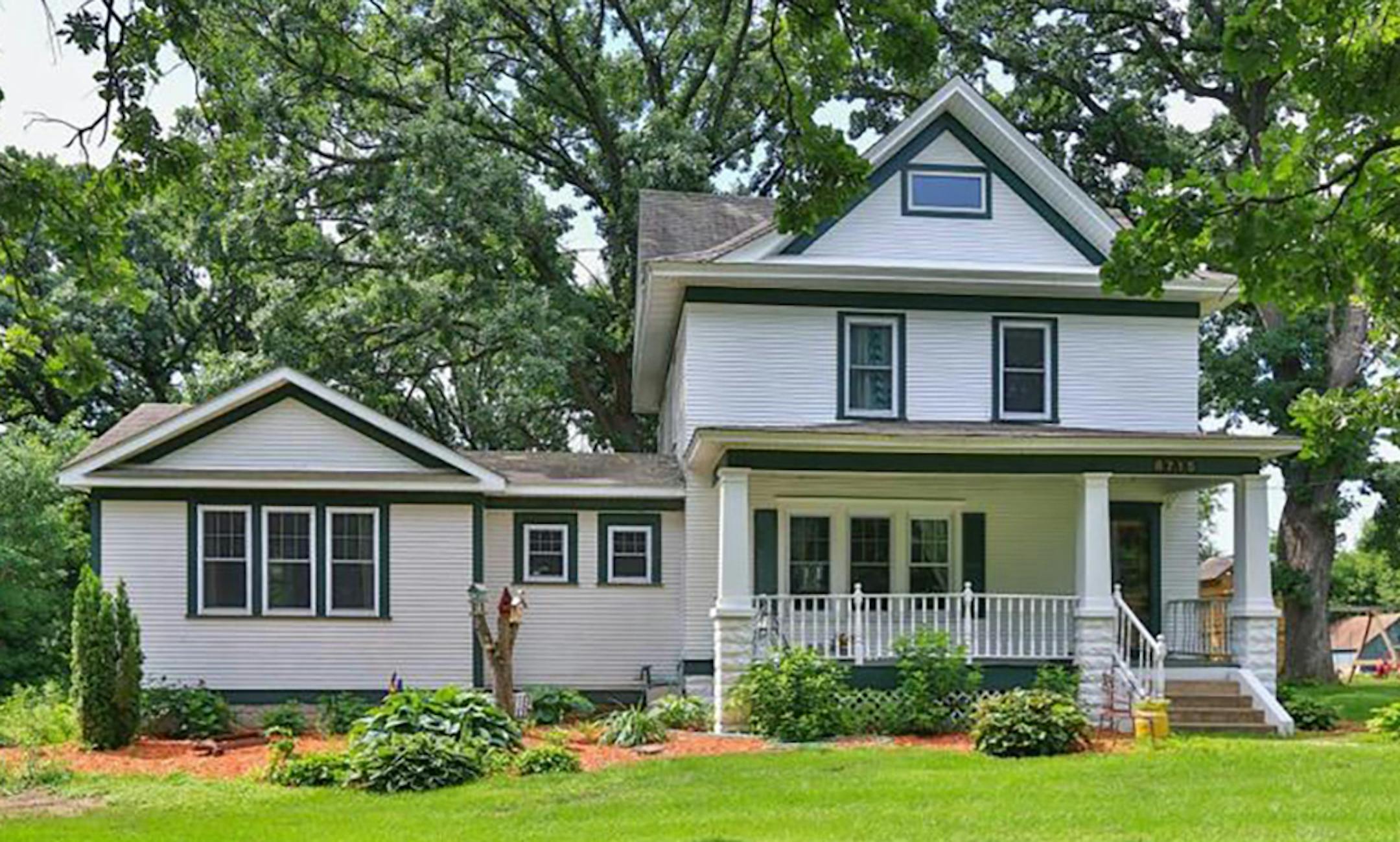 Cottage Grove
Built in 1925, this five-bedroom, four-bath house has 3,400 square feet and features four bedrooms on one level, two fireplaces, hardwood floors, formal dining room, eat-in kitchen with granite countertops, full finished basement, wine cellar, deck porch, patio, outdoor entertaining area with fireplace and kitchen, and three-car detached garage. Listed by Adam Bast, Edina Realty, 612-803-2064.