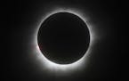 This March 9, 2016, file photo shows a total solar eclipse in Belitung, Indonesia.
