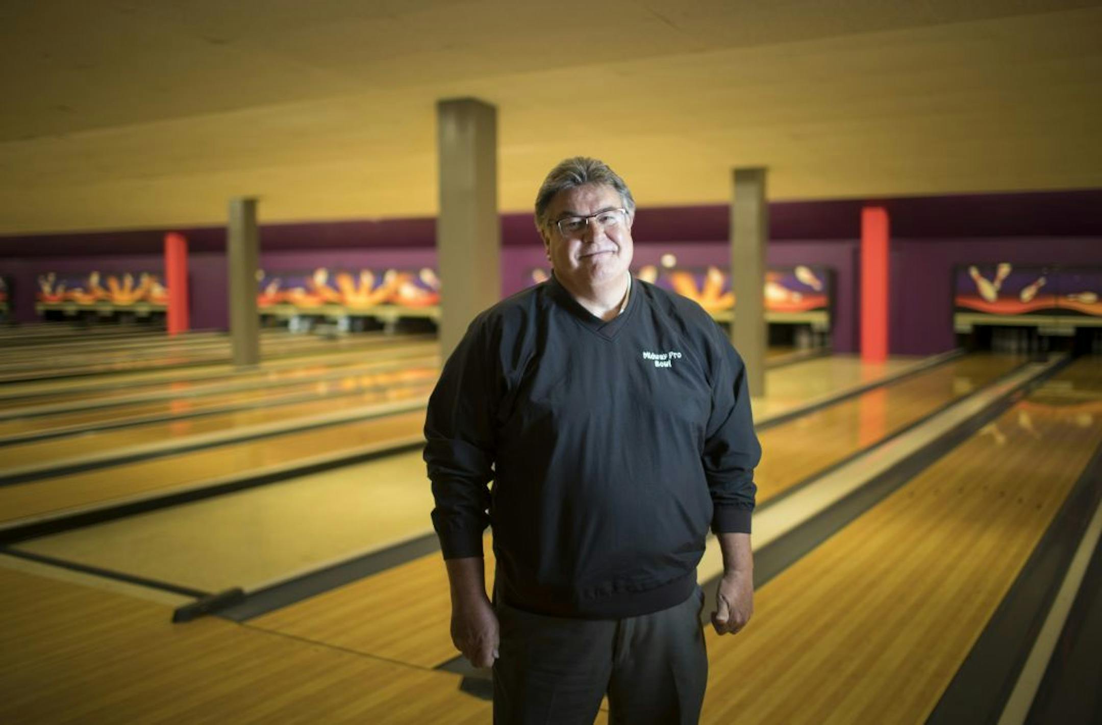 Scott Koecheler has owned Midway Pro Bowl since 1983. He found out in recent days that he has 90 days to leave as the soccer stadium continues construction and hasn't included a home for them in the plan. He was photographed at the bowling ally on Friday, August 24, 2017 in St. Paul, Minn.