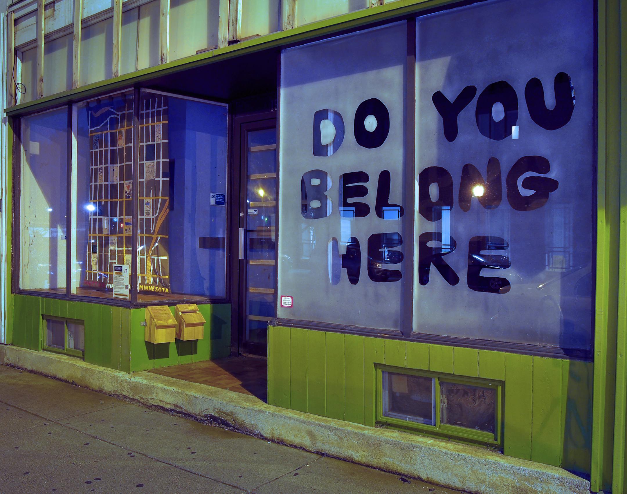 Photo by Steven Lang Area impresario Joan Vorderbruggen persuaded 40 artists to transform storefronts into an ‚Äúurban walking gallery‚Äù on and near the south end of Eat Street, a stretch of Nicollet Av between roughly 24th and 29th streets in south Minneapolis.