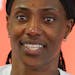 Minnesota Lynx center Sylvia Fowles (34) was awarded the status of WNBA's Most Valuable Player before Thursday night's semifinals game between the Min