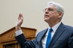Attorney General Merrick Garland is sworn-in during a House Judiciary Committee hearing on the Department of Justice, June 4, 2024, on Capitol Hill in