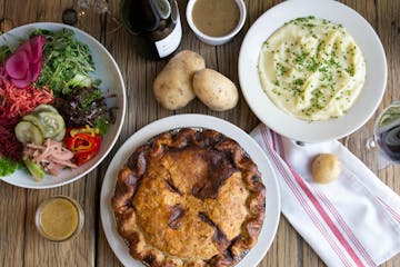 A steak-vegetable pot pie is one of many a la carte options at Wise Acre Eatery. Provided