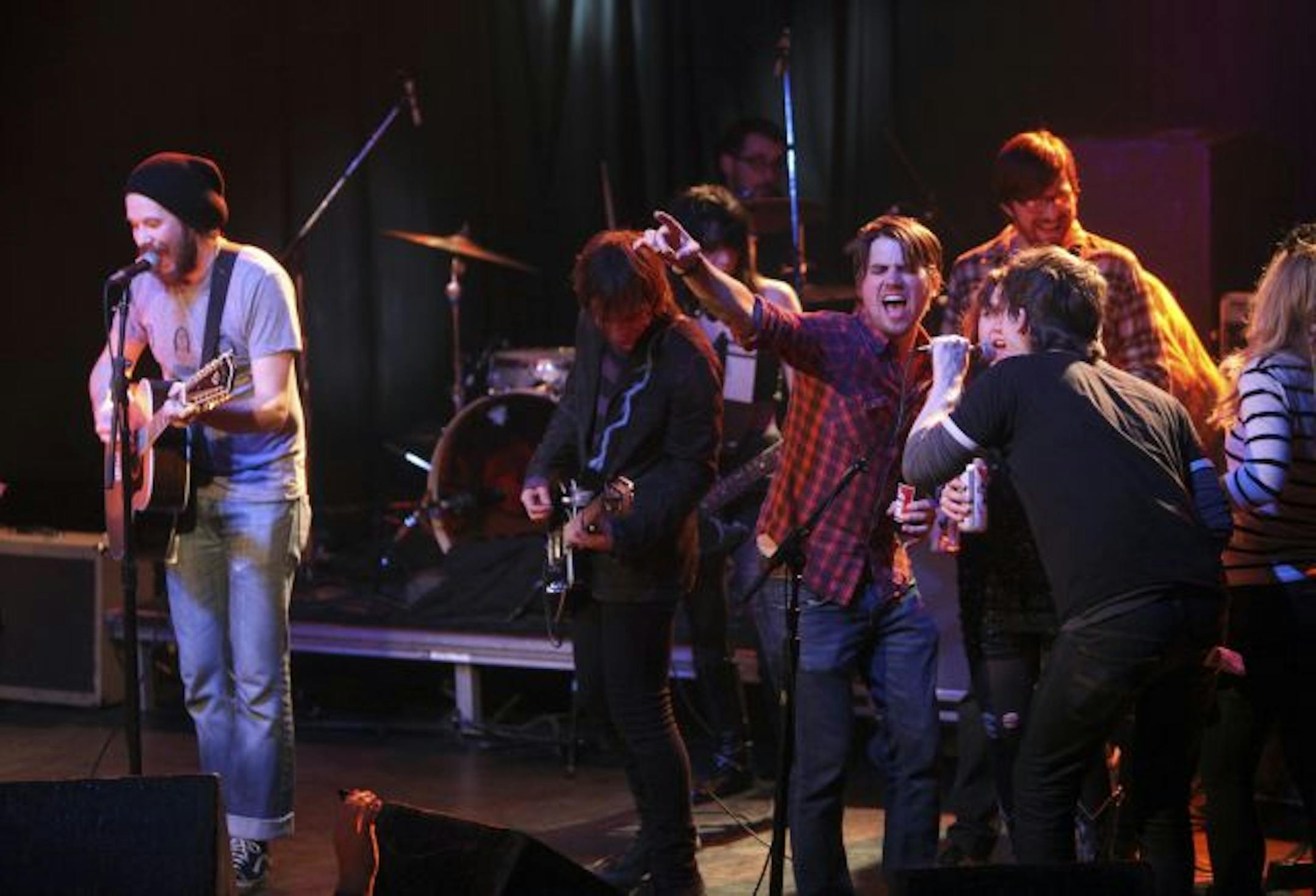 TOM WALLACE � twallace@startribune.com First Ave hosted a tribute concert to local legends the Replacements in 2009, centered around the 25th anniversary of their album "Let It Be" (No. 12 on Rolling Stone's best albums of the 80s list). In this photo: David Campell and all-star backup crew.