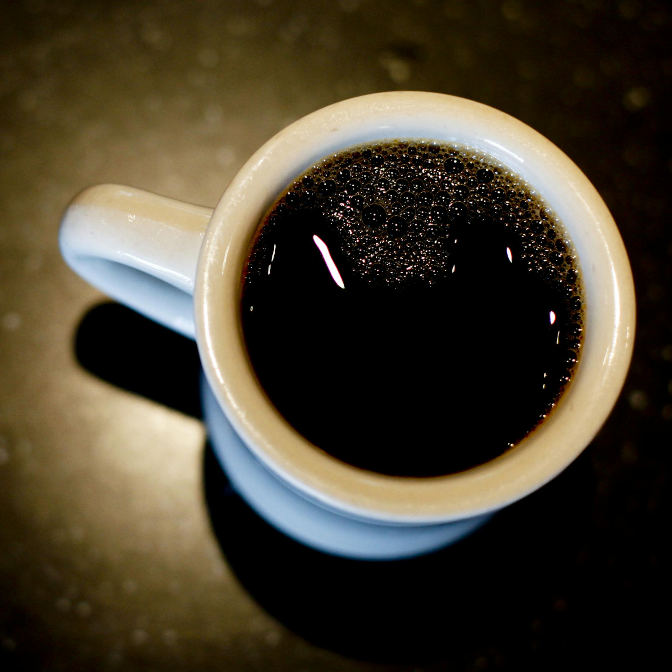 A finished pourover hand-crafted cup of coffee in St. Paul, Minn. on Tuesday, July 13, 2012. ] MEGAN TAN/ STAR TRIBUNE‚Ä¢megan.tan@startribune.com. NOTES: This technique of coffee making is creating a third wave among the coffee industry.