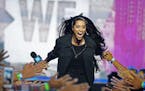 Lilly Singh, comedian, actress and YouTube sensation, made her way to center stage before addressing nearly 20,000 Minnesota schoolchildren who packed