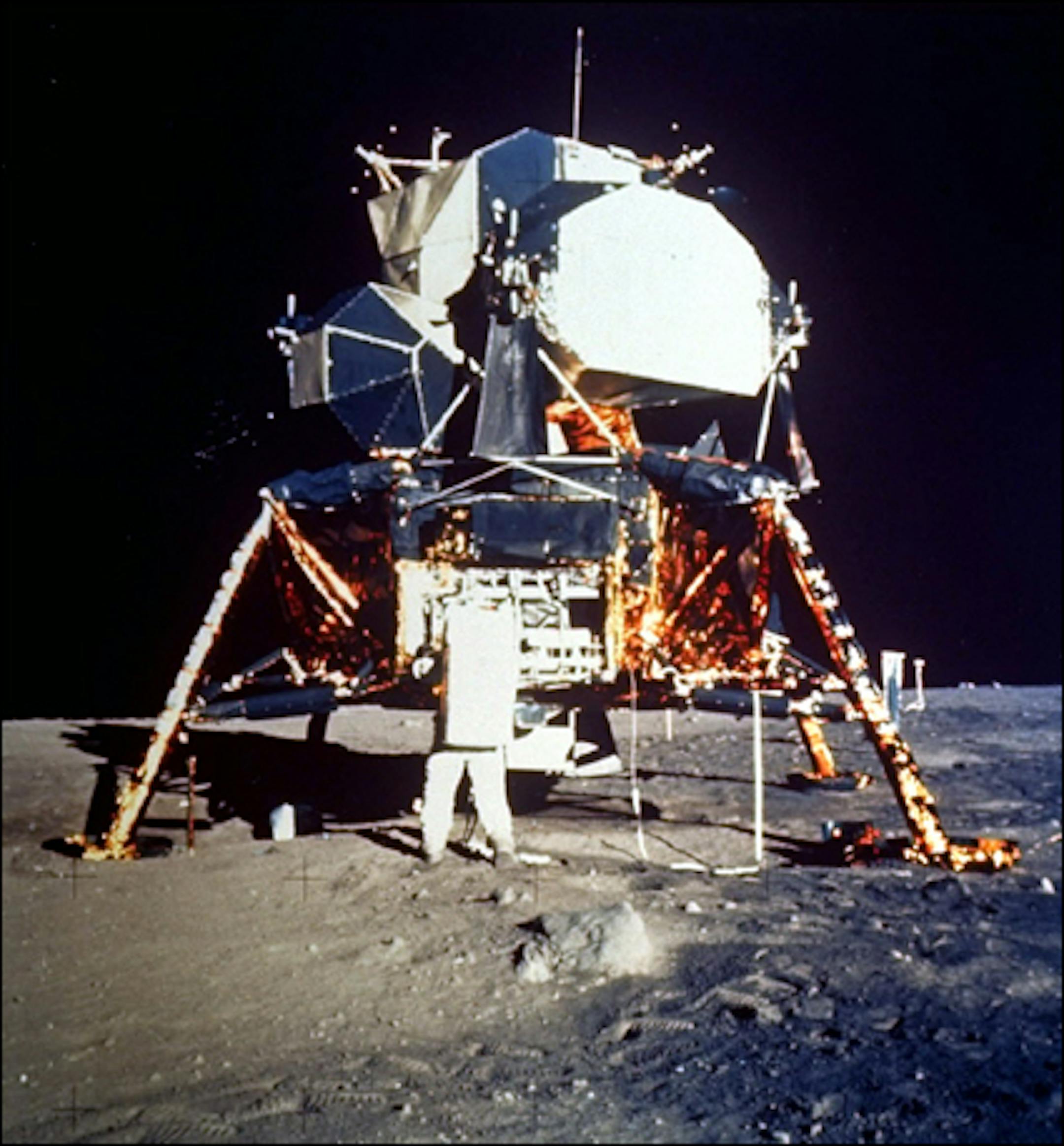 July 20, 1969: Buzz Aldrin on the moon.