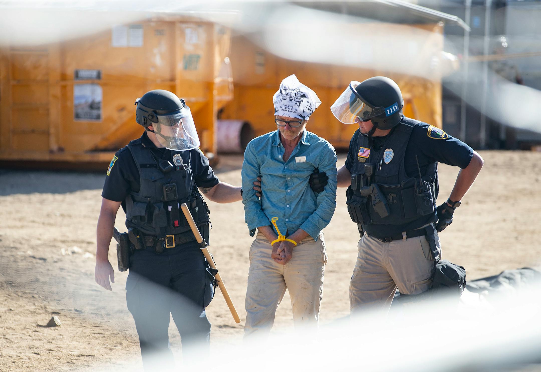 Indigenous protestors and their allies occupied an active Enbridge pump station, some physically chaining themselves to equipment, on Monday, forcing over forty workers to leave.