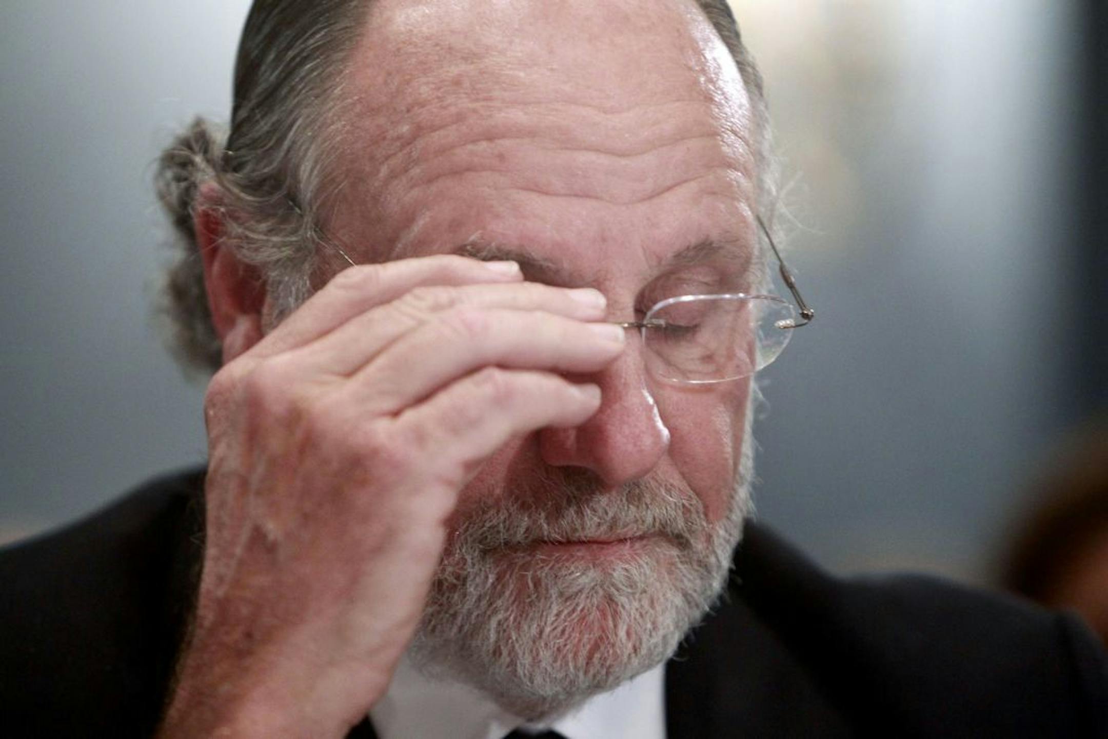 Former New Jersey Gov. and Sen. Jon Corzine testifies on Capitol Hill in Washington, Thursday, Dec. 8, 2011, before the House Agriculture Committee hearing regarding the collapse of MF Global.