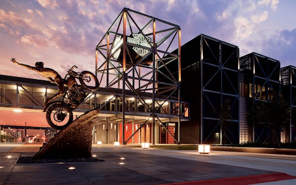 Provided by the Harley-Davidson Museum. museum exterior, Milwaukee, WI