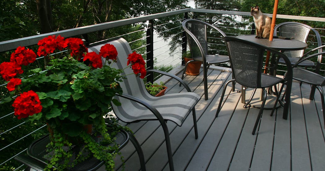 Deck costs vary according to size and materials.