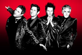 Duran Duran performs on the Minnesota State Fair grandstand stage on Thursday.