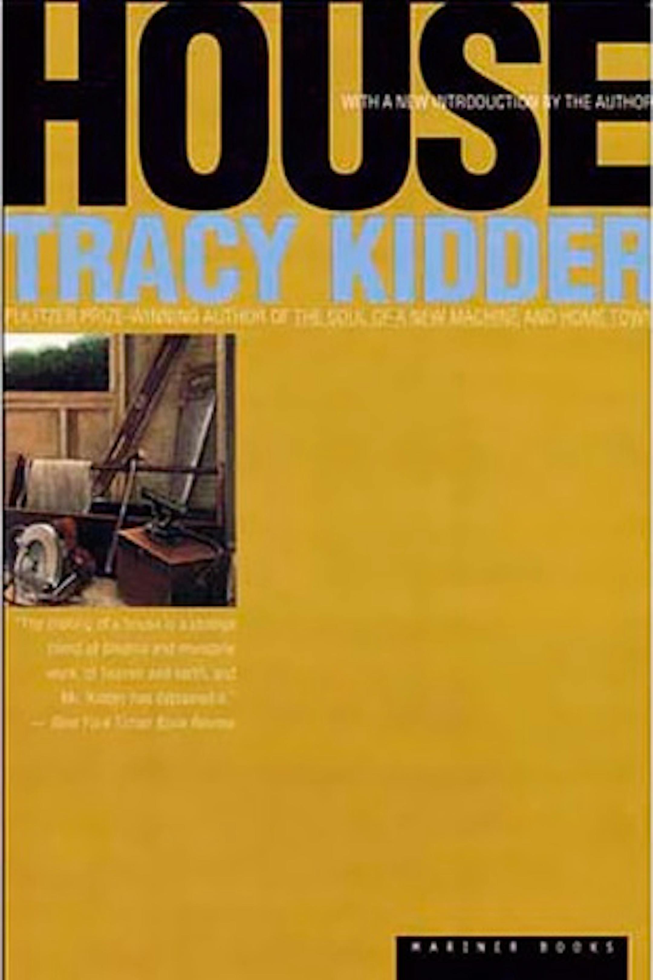 cover of "House" shows a photo of one on a yellow background