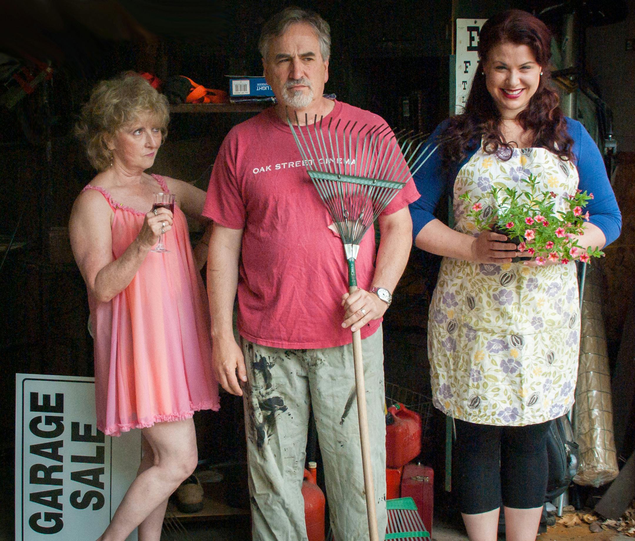 Photo credit: Jim Ahrens Angela Walberg, Gabe Angieri and Annette Kurek in "Junk Song" at Nimbus Theater in Mpls.