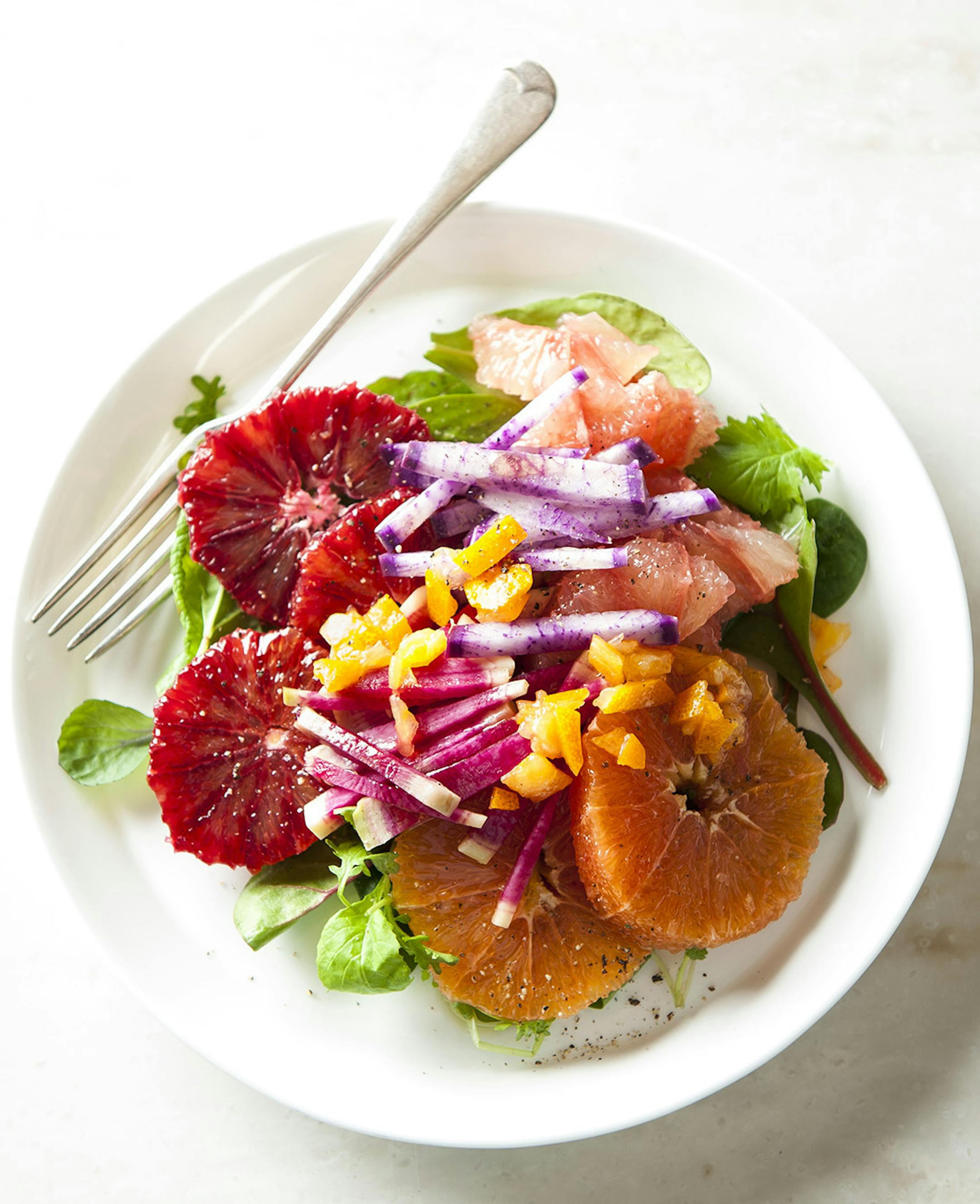 Radish and Citrus Salad With Meyer Lemon Vinaigrette.