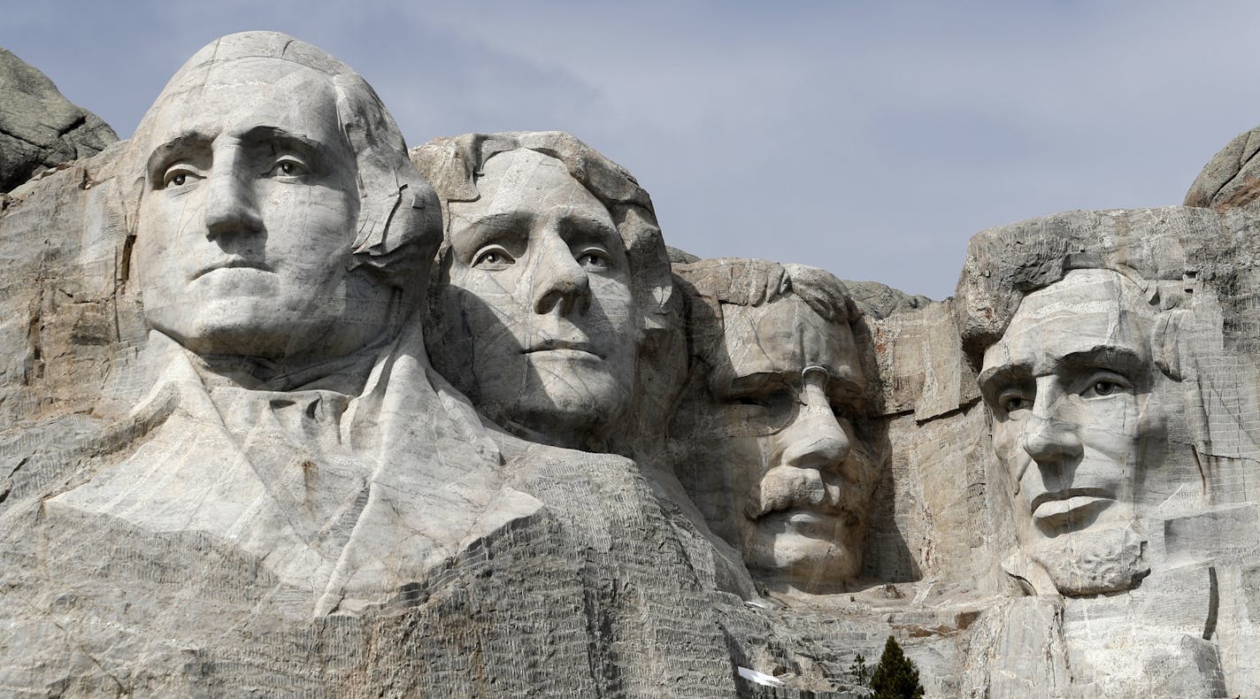 FILE - This March 22, 2019, file photo shows Mount Rushmore in Keystone, S.D. The Trump administration on Thursday, June 18, 2020, rejected imposing federal drinking-water limits for a chemical used in fireworks and other explosives and linked to brain damage in newborns. The contaminant is perchlorate, a component in rocket fuel, ammunition and other explosives, including fireworks. The Associated Press found one high-profile example of that on Thursday, reviewing a 2016 U.S. Geological Survey