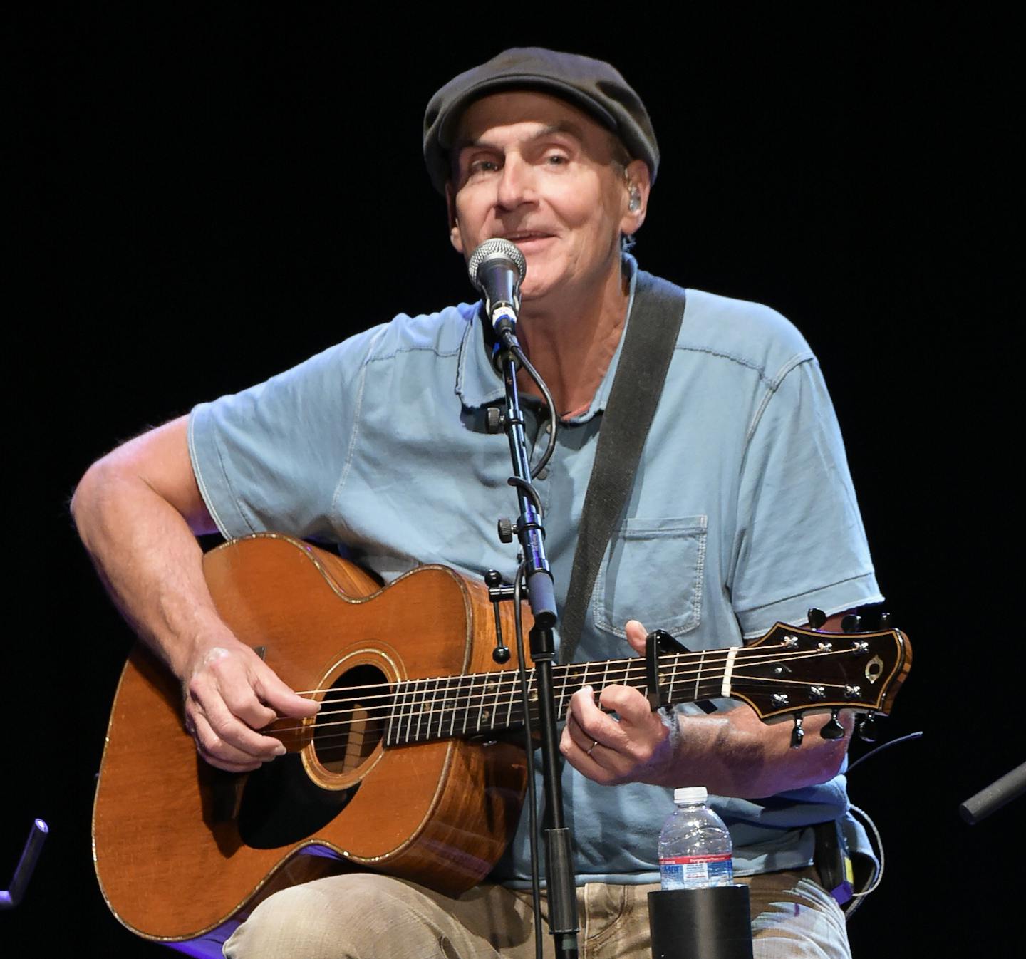 James Taylor performs onstage at the 2016 All for the Hall Los Angeles Benefit Concert at The Novo by Microsoft on Tuesday, Sept. 27, 2016, in Los Angeles. (Photo by Richard Shotwell/Invision/AP) ORG XMIT: CAPS107