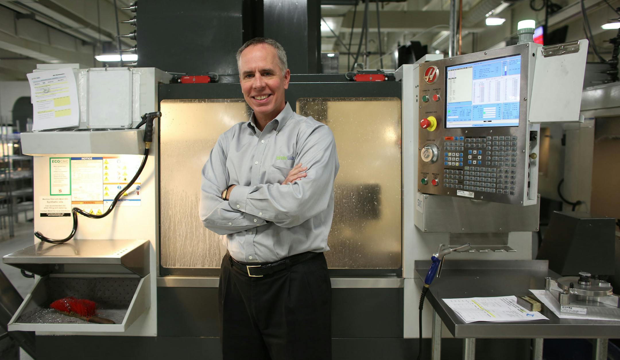Proto Labs CEO Brad Cleveland stood on the manufacturing floor in Maple Plain Min., Thursday, October 31, 2013. ] (KYNDELL HARKNESS/STAR TRIBUNE) kyndell.harkness@startribune.com
