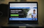 The HealthCare.gov website is photographed in Washington, Wednesday, Oct. 31, 2018. Health insurance sign-ups for the Affordable Care Act are down wit