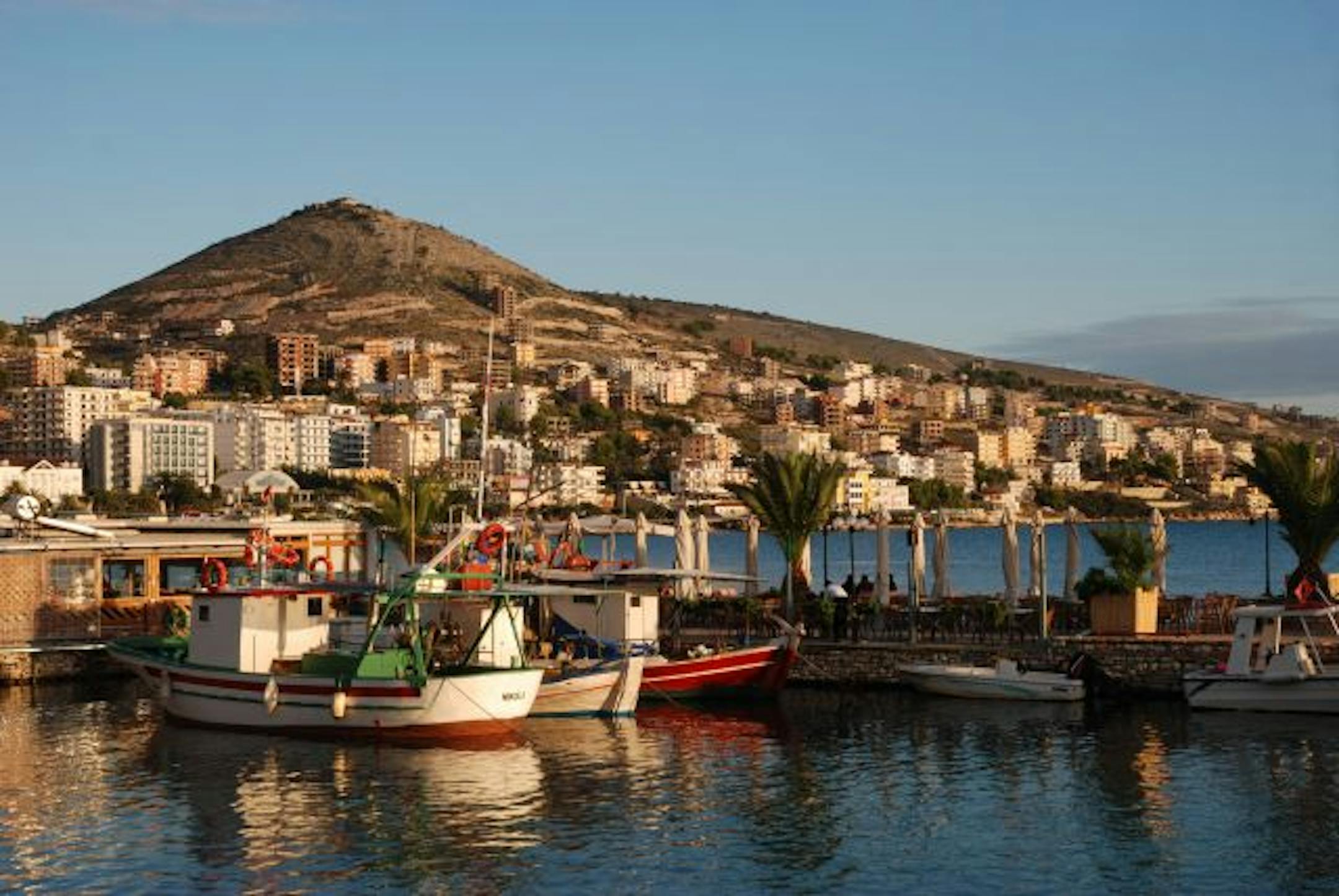 Harbor scene, Saranda, Albania