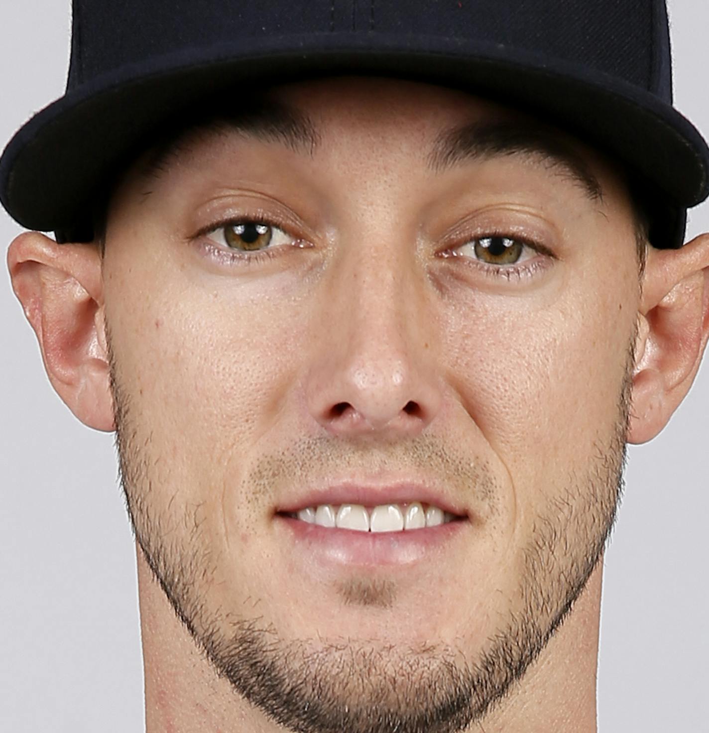 This is a 2015 photo of Jordan Schafer of the Minnesota Twins baseball team. This image reflects the Twins active roster as of Tuesday March 3, 2015, when this image was taken. (AP Photo/Tony Gutierrez)