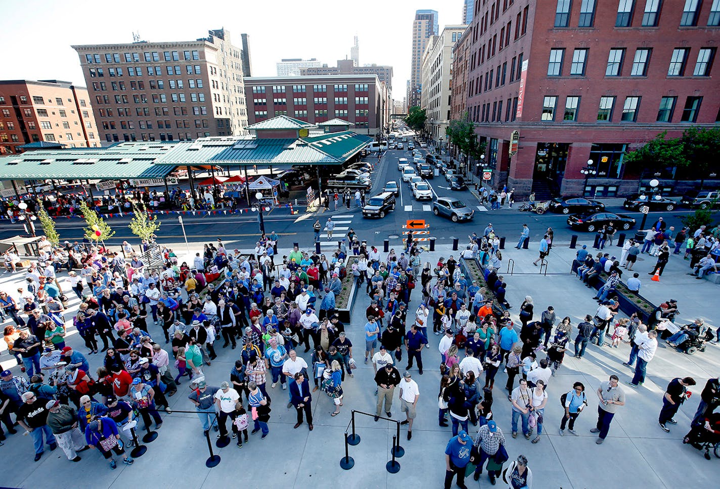 Fans waited for the gates to open at the new CHS Field on Thursday evening.