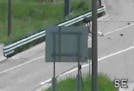 A sign obscured the traffic camera view of a bicyclist who was run over on a Hwy. 36 exit ramp.
Credit: MnDOT