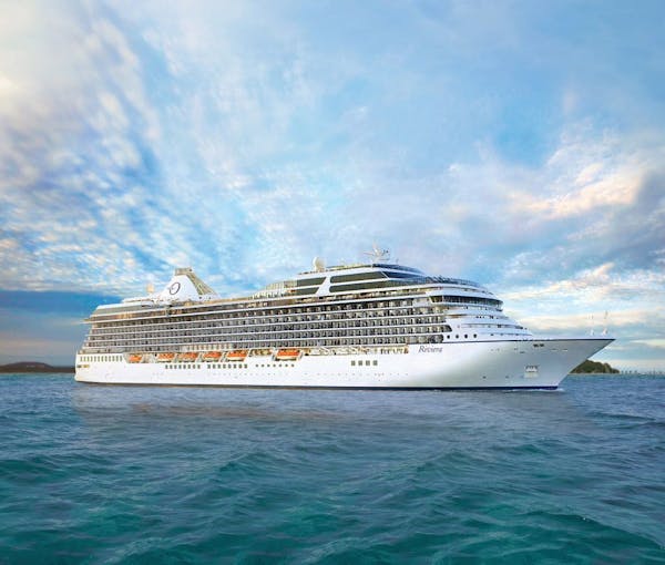 Exterior of Oceania Cruises Riviera ship.