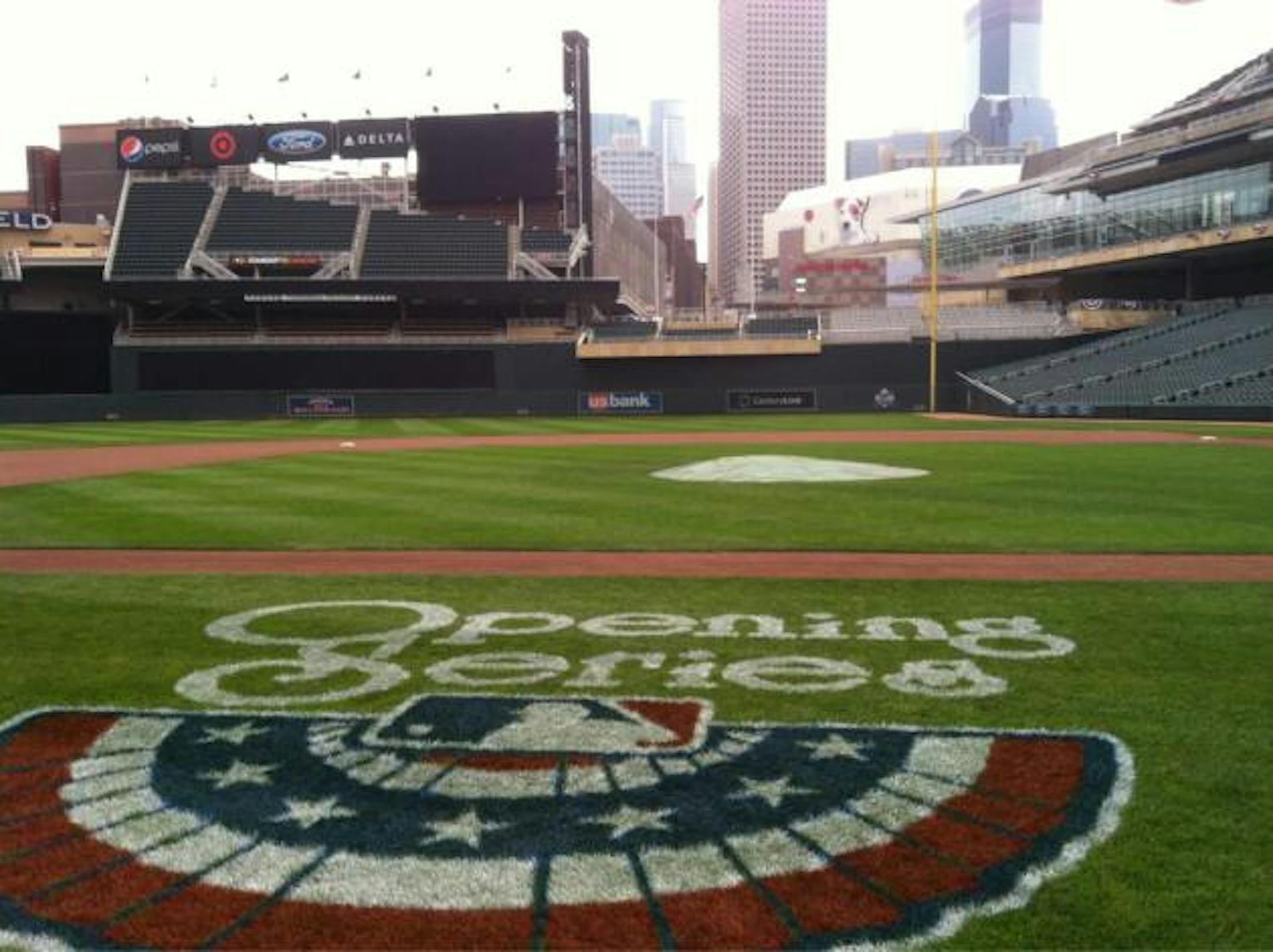 Target Field was cold and windy Sunday, but playable.