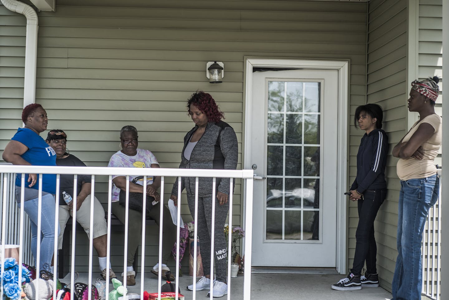 Relatives and friends came to grieve at the home of 7-year-old Keyaris Samuels who was home alone with his siblings in his Plymouth home when a loaded handgun was discovered in a box with a toy. He accidentally shot himself with it, police said Thursday.
]Richard Tsong-Taatarii&#x2022;rtsong-taatarii@startribune.com