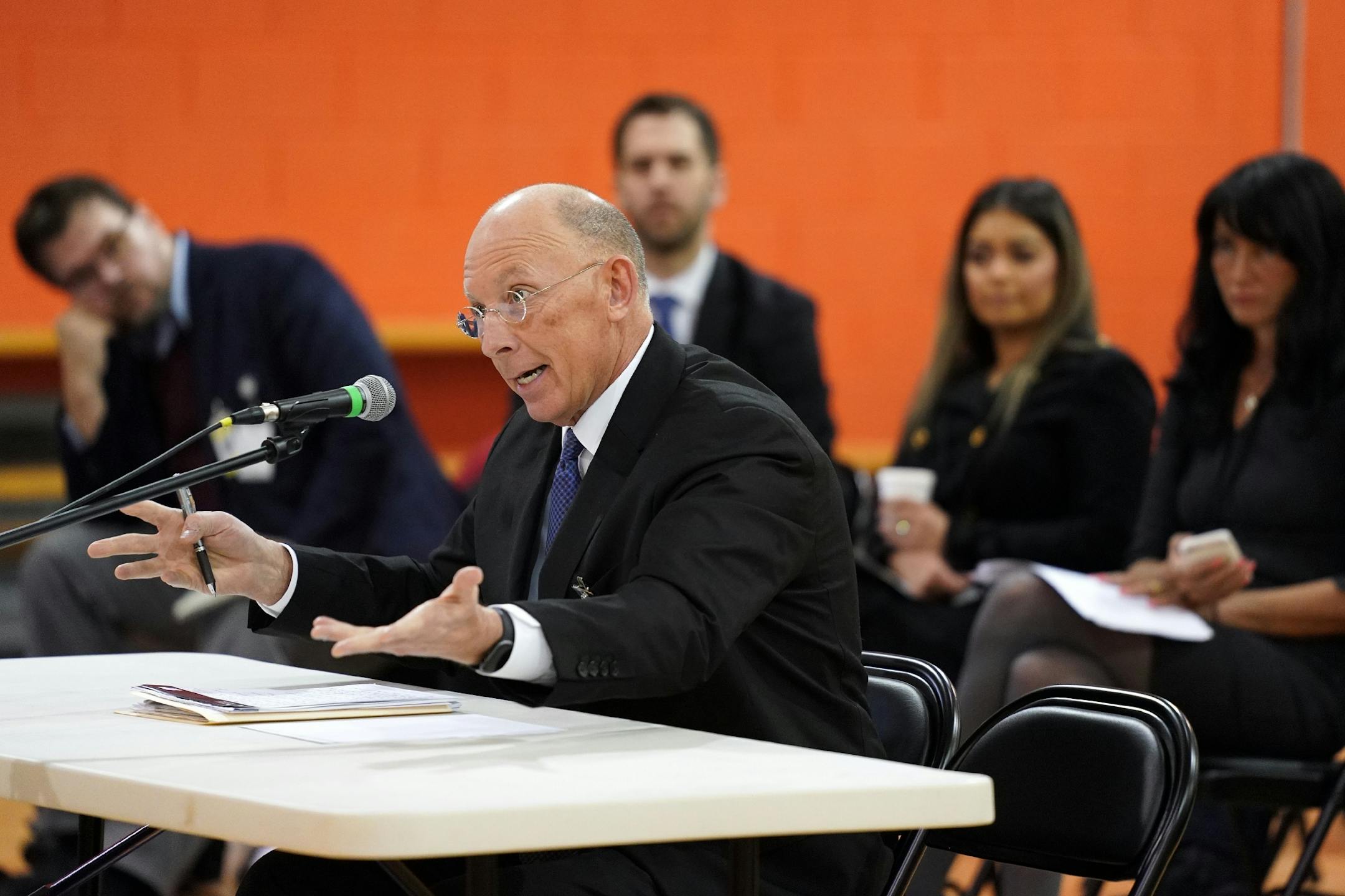 Minnesota Department of Corrections Commissioner Paul Schnell spoke at Wednesday's House Corrections Committee hearing at Stillwater prison.