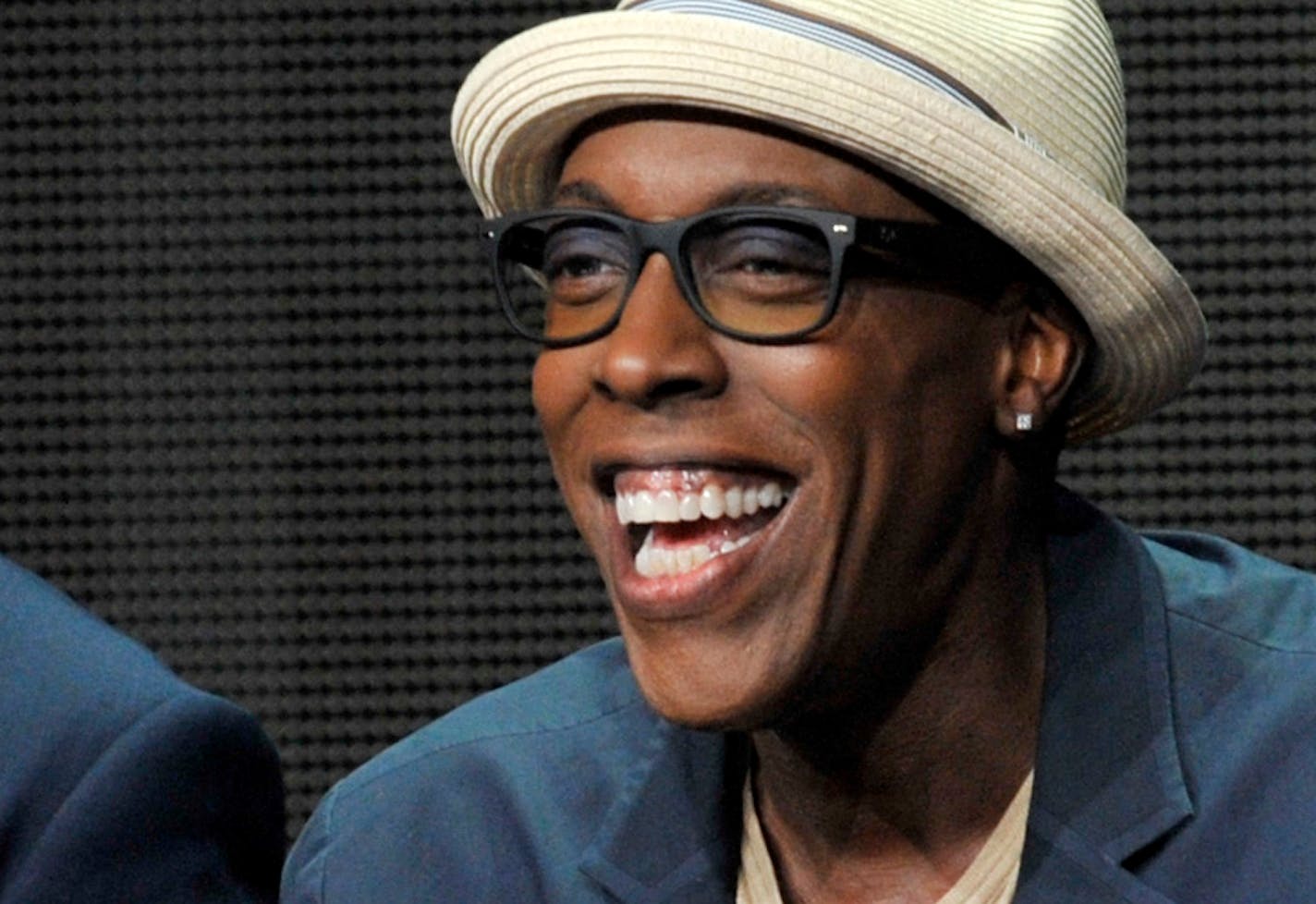 Executive producer Neal Kendall, left, and Arsenio Hall participate in "The Arsenio Hall Show" panel at the CBS Summer TCA on Monday, July 29, 2013, at the Beverly Hilton hotel in Beverly Hills, Calif. (Photo by Chris Pizzello/Invision/AP) ORG XMIT: MIN2013090414555948