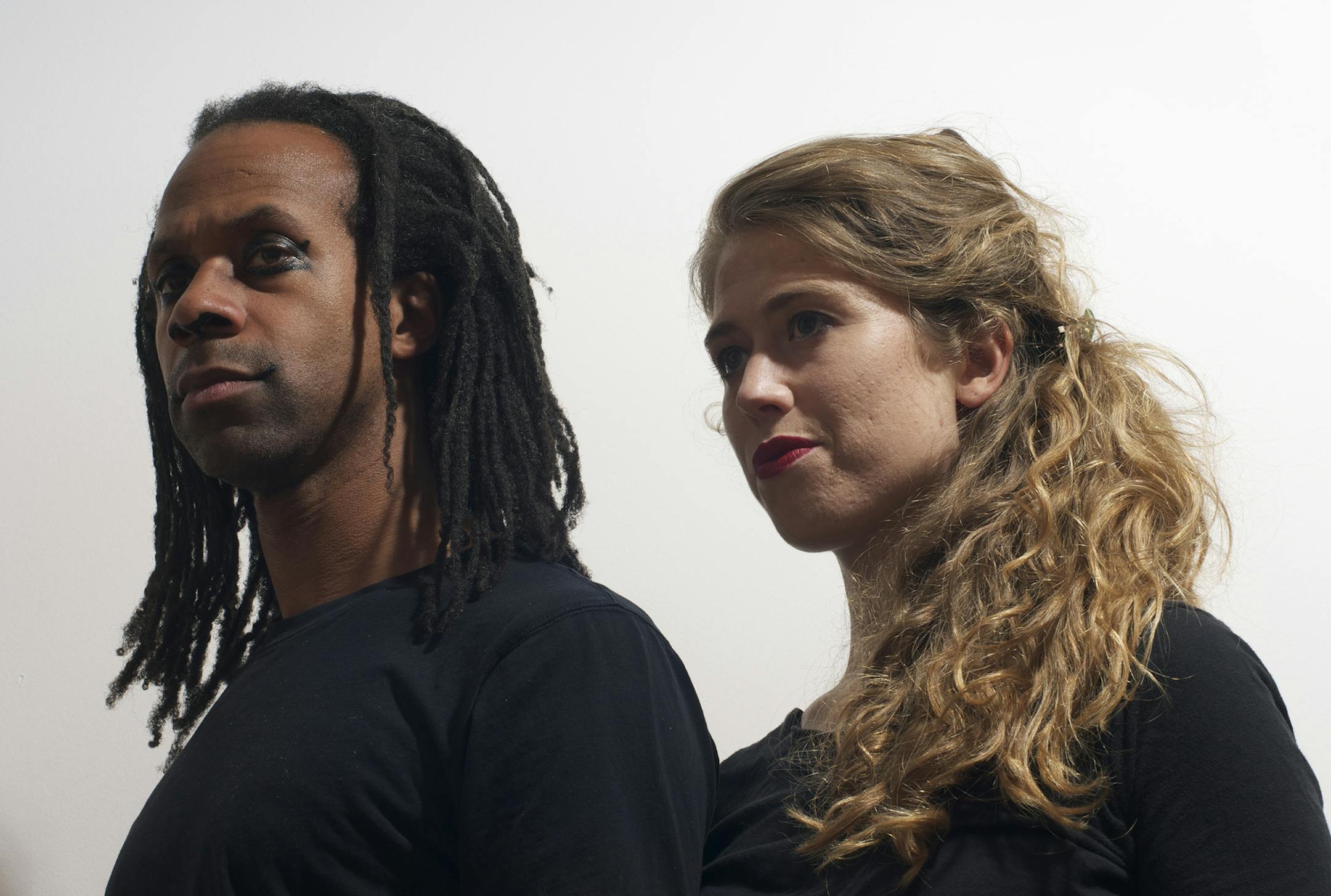 Gregory Parks and Parker GennÈ in "The Protector of Osmir," production by Impossible Salt.
photo by Darin Back