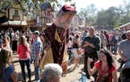 The closing weekend for the Minnesota Renaissance Festival saw near perfect Saturday, Oct. 1, 2016, in Shakopee, MN. Here, King Bubba of the Puppet Tr