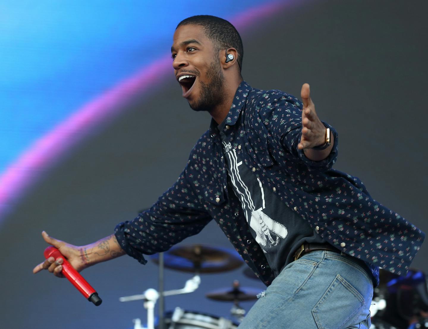 Kid Cudi performs at the Lollapalooza Music Festival in Grant Park on Saturday, Aug. 1, 2015, in Chicago.