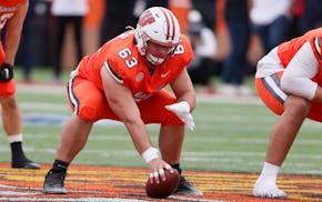 Wisconsin center Tanor Bortolini turned heads at the Senior Bowl and the NFL scouting combine ahead of the draft.