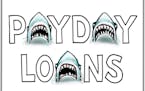 Sack cartoon: Payday loans