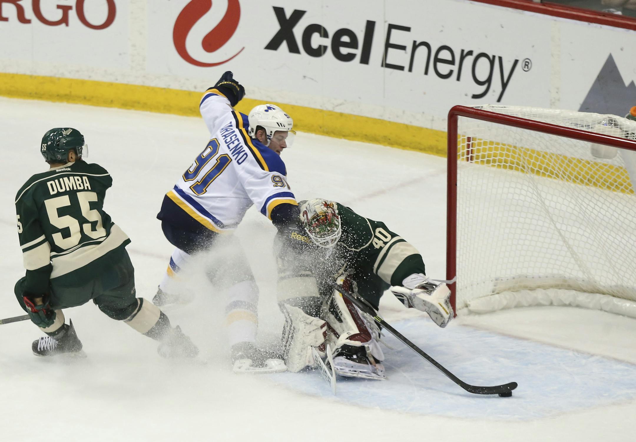 St. Louis Blues right wing Vladimir Tarasenko (91) scored his second goal of the game in the second period Wednesday night. ] JEFF WHEELER ï jeff.wheeler@startribune.com The Minnesota Wild met the St. Louis Blues in game 4 of their NHL playoff series Wednesday night, April 22, 2015 at Xcel Energy Center in St. Paul.