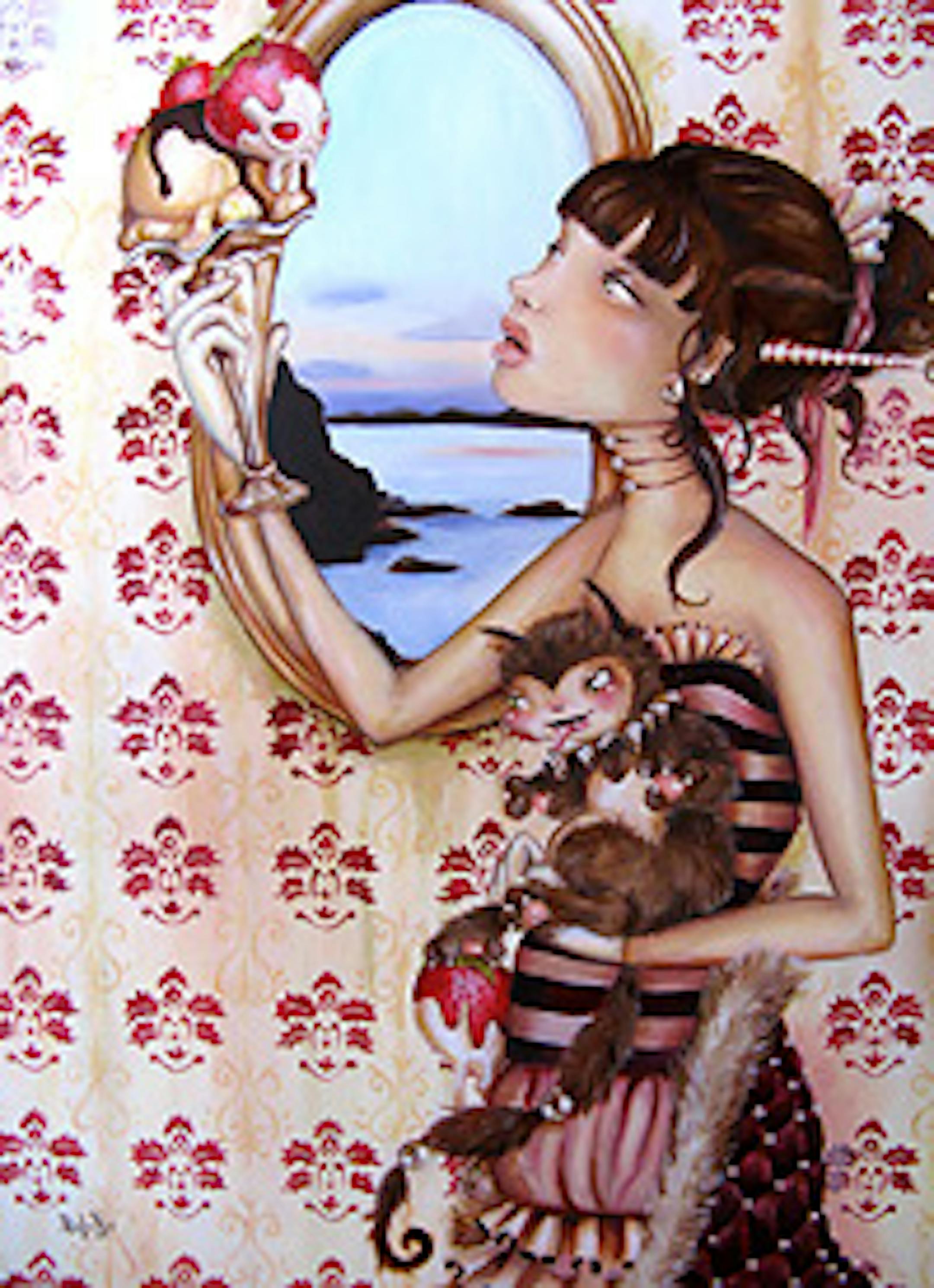 Nineteen-year-old artist Rudy Fig's Bratz Dolls-meets-Garbage Pail Kids vibe visits "I Dreamed I Dream" at Fox Tax.