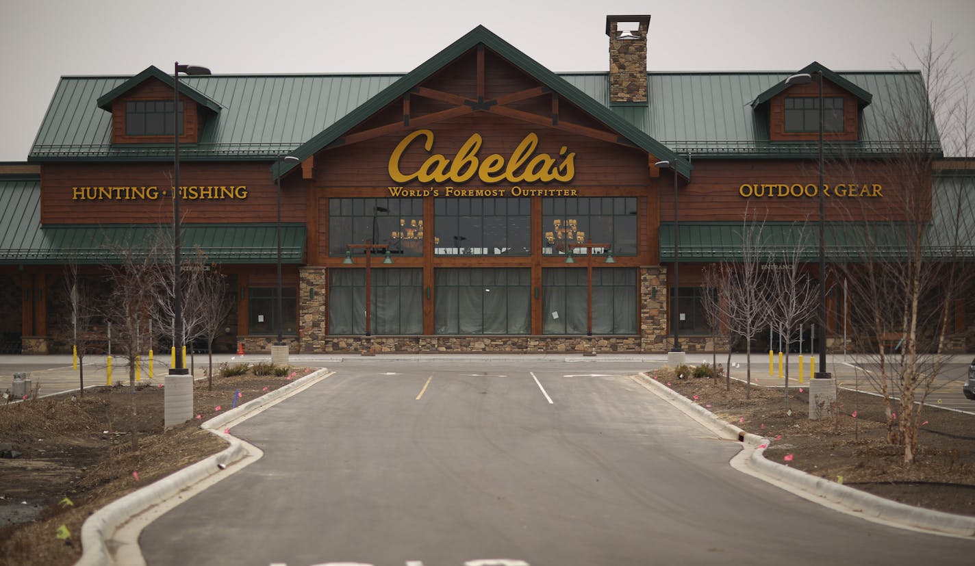 Exterior of new Cabela's store in Woodbury. ] JEFF WHEELER &#x201a;&#xc4;&#xa2; jeff.wheeler@startribune.com A new Cabela's store will open its doors in the Tamarack Village Shopping Center in Woodbury on May 15. We get a tour from the managers on Wednesday, April 16, 2014 well ahead of the media tour next month.