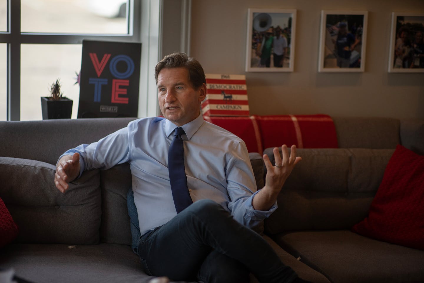 Rep. Dean Phillips, running for president, won