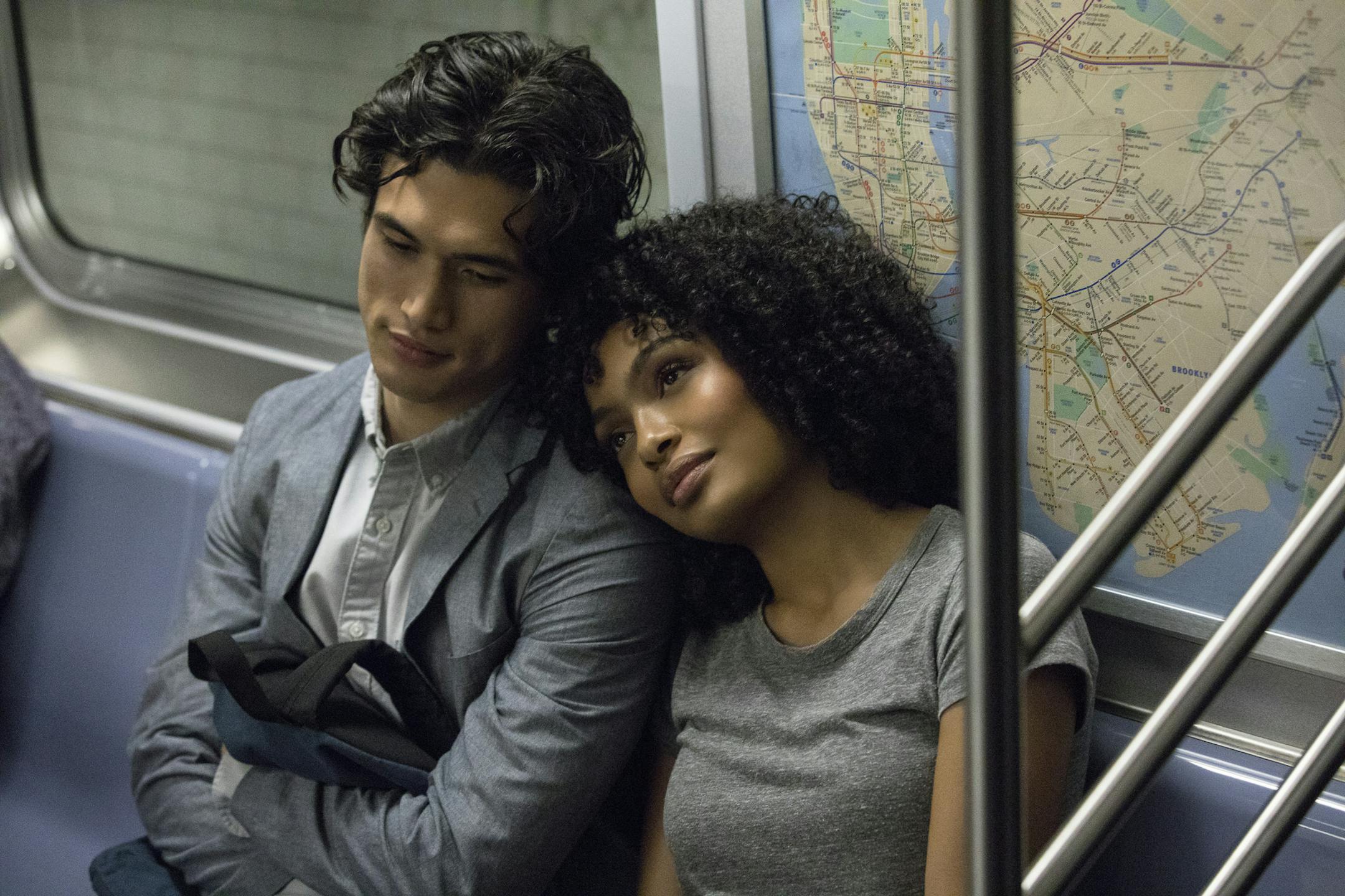 Charles Melton and Yara Shahidi in "The Sun is Also a Star."