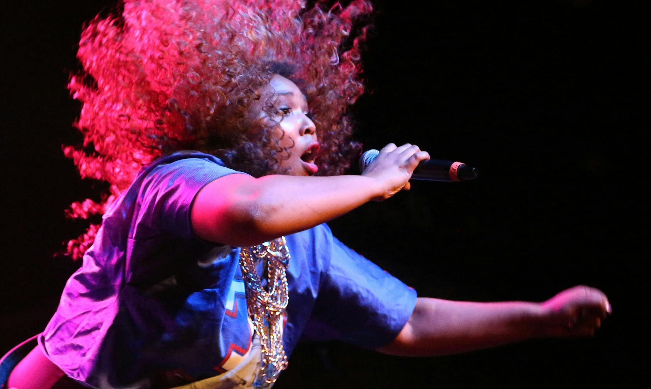 Lizzo opened for Sleater-Kinney . ] (KYNDELL HARKNESS/STAR TRIBUNE) kyndell.harkness@startribune.com Sleater-Kinney and Lizzo at First Ave in Minneapolis, Min., Saturday, February 14, 2015.