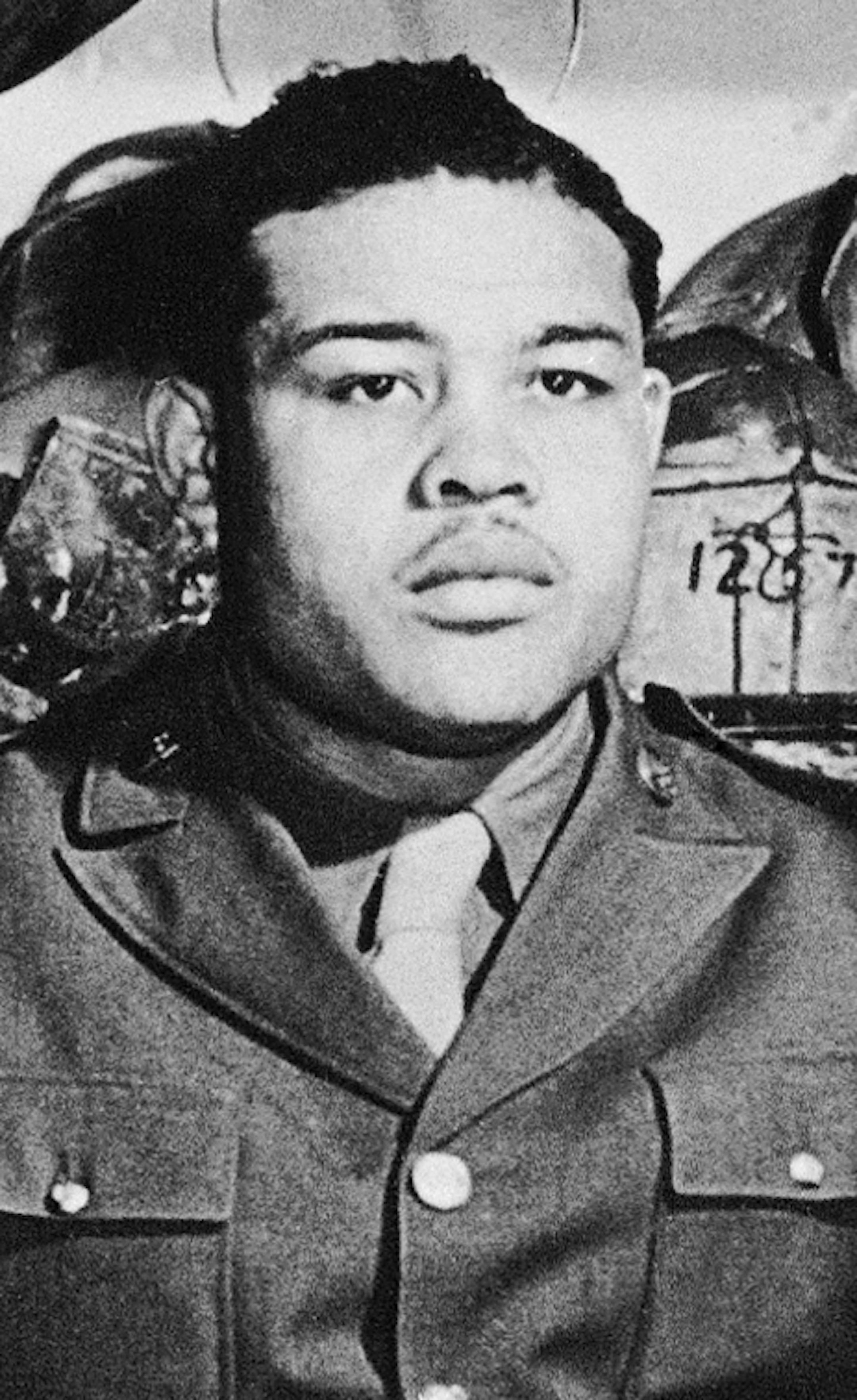 As a member of the Army's Special Services Division, heavyweight boxing champion Joe Louis staged nearly 100 boxing exhibitions.